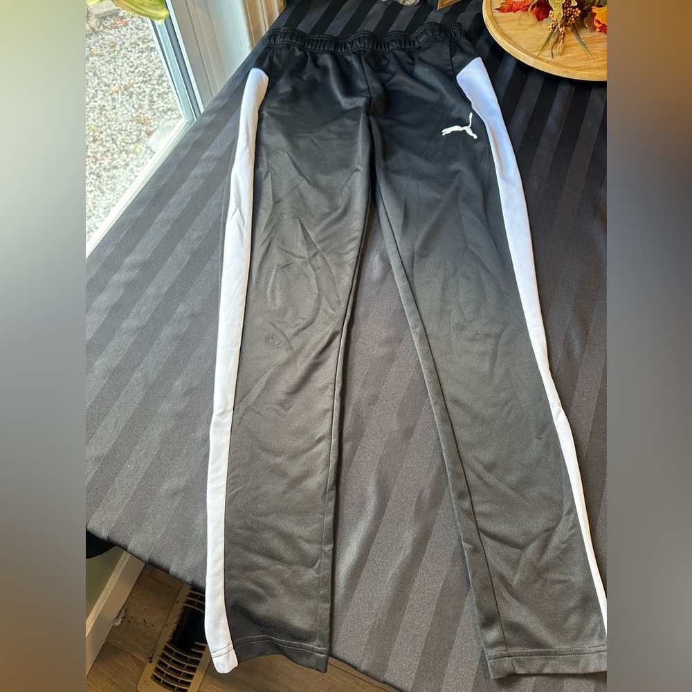 Puma boys/men’s size medium track pant ankle zippers drawstring streetwear